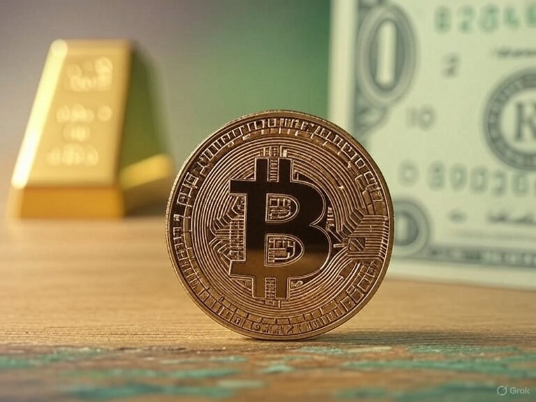 Bitcoin vs dollar vs goud